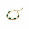 Stainless Steel Green Stone Bracelet