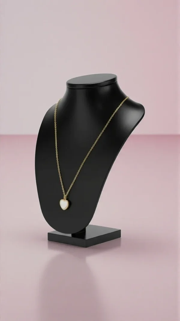 The Sahibaan White Heart Necklace