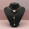 The Mumtaz Butterfly Layered Necklace