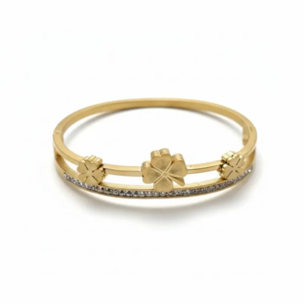 The Shirin Clover Bangle