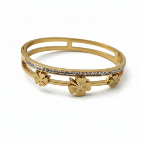 The Shirin Clover Bangle